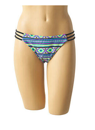 Bas de maillot de bain imprimé fantaisie culotte bleu MON PETIT BIKINI femme