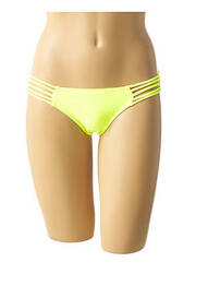 Bas de maillot de bain effet matière satinée culotte jaune MON PETIT BIKINI femme