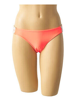 Bas de maillot de bain effet matière satinée culotte orange MON PETIT BIKINI femme