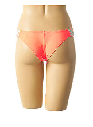 Bas de maillot de bain effet matière satinée culotte orange MON PETIT BIKINI femme