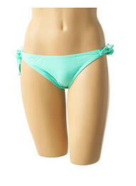 Bas de maillot de bain effet matière satinée culotte bleu MON PETIT BIKINI femme