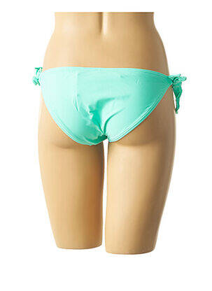 Bas de maillot de bain effet matière satinée culotte bleu MON PETIT BIKINI femme