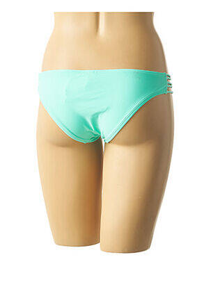 Bas de maillot de bain effet matière satinée culotte vert MON PETIT BIKINI femme
