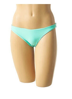 Bas de maillot de bain effet matière satinée culotte vert MON PETIT BIKINI femme