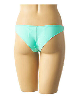 Bas de maillot de bain effet matière satinée culotte vert MON PETIT BIKINI femme