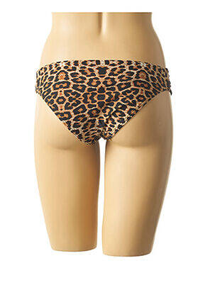 Bas de maillot de bain effet matière satinée culotte noir MON PETIT BIKINI femme
