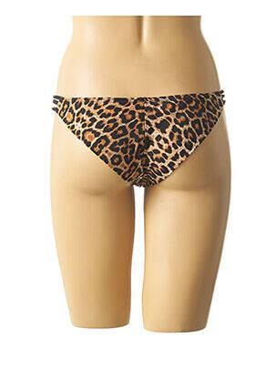 Bas de maillot de bain effet matière satinée culotte noir MON PETIT BIKINI femme