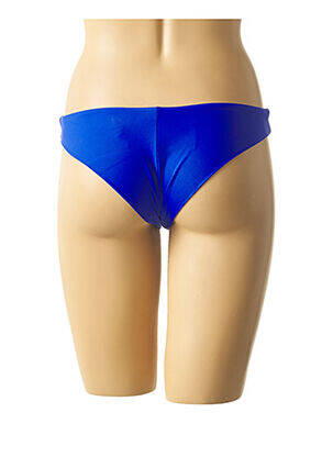 Bas de maillot de bain effet matière satinée culotte bleu MON PETIT BIKINI femme