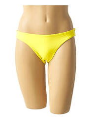 Bas de maillot de bain effet matière satinée culotte jaune MON PETIT BIKINI femme