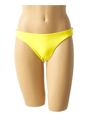 Bas de maillot de bain effet matière satinée culotte jaune MON PETIT BIKINI femme