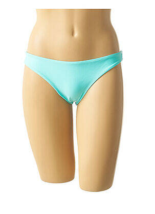 Bas de maillot de bain effet matière satinée culotte bleu MON PETIT BIKINI femme