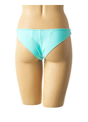 Bas de maillot de bain effet matière satinée culotte bleu MON PETIT BIKINI femme