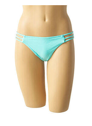 Bas de maillot de bain effet matière satinée culotte bleu MON PETIT BIKINI femme