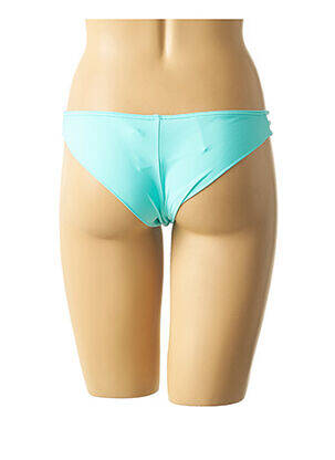 Bas de maillot de bain effet matière satinée culotte bleu MON PETIT BIKINI femme
