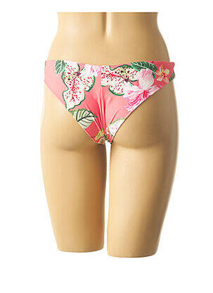 Bas de maillot de bain imprimé fleurs culotte rose MON PETIT BIKINI femme