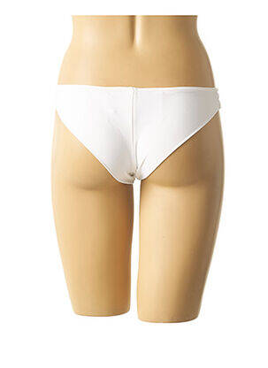 Bas de maillot de bain effet matière satinée culotte blanc MON PETIT BIKINI femme