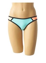 Bas de maillot de bain effet matière satinée culotte bleu MON PETIT BIKINI femme
