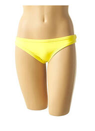 Bas de maillot de bain effet matière satinée culotte jaune MON PETIT BIKINI femme