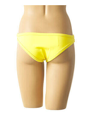 Bas de maillot de bain effet matière satinée culotte jaune MON PETIT BIKINI femme
