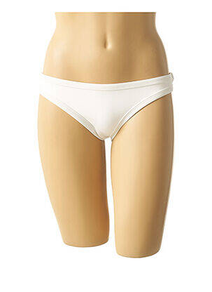 Bas de maillot de bain effet matière satinée culotte blanc MON PETIT BIKINI femme