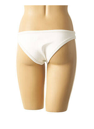 Bas de maillot de bain effet matière satinée culotte blanc MON PETIT BIKINI femme