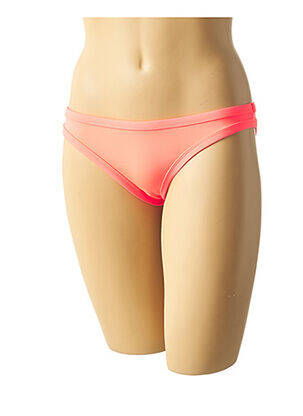 Bas de maillot de bain effet matière satinée culotte orange MON PETIT BIKINI femme