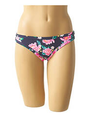 Bas de maillot de bain imprimé fleurs culotte bleu MON PETIT BIKINI femme