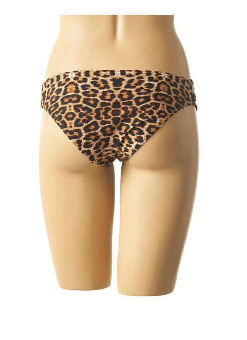 Bas de maillot de bain effet matière satinée culotte noir MON PETIT BIKINI femme