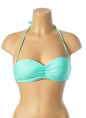 Haut de maillot de bain fermeture liens à nouer bleu MON PETIT BIKINI femme