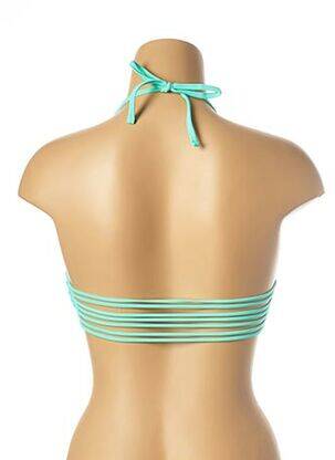 Haut de maillot de bain fermeture liens à nouer bleu MON PETIT BIKINI femme