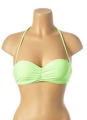 Haut de maillot de bain fermeture liens à nouer vert MON PETIT BIKINI femme