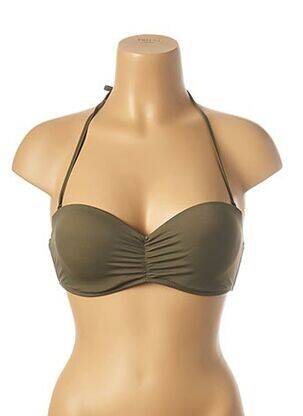 Haut de maillot de bain stretch vert MON PETIT BIKINI femme