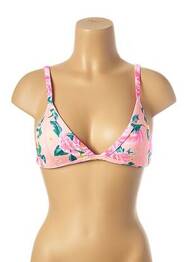Haut de maillot de bain stretch haut triangles rose MON PETIT BIKINI femme