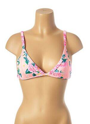 Haut de maillot de bain stretch haut triangles rose MON PETIT BIKINI femme
