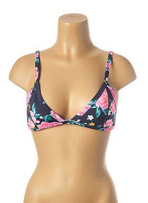 Haut de maillot de bain stretch haut triangles bleu MON PETIT BIKINI femme