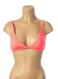 Haut de maillot de bain stretch haut triangles orange MON PETIT BIKINI femme