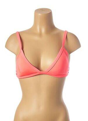 Haut de maillot de bain stretch haut triangles orange MON PETIT BIKINI femme