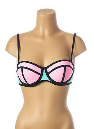 Haut de maillot de bain stretch haut soutien-gorge push-up vert MON PETIT BIKINI femme