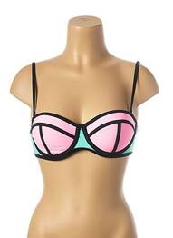 Haut de maillot de bain stretch haut soutien-gorge push-up vert MON PETIT BIKINI femme