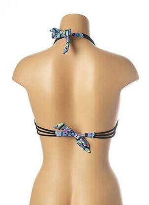 Haut de maillot de bain stretch haut soutien-gorge push-up bleu MON PETIT BIKINI femme