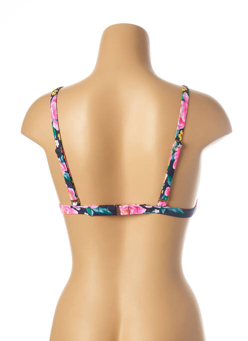 Haut de maillot de bain stretch haut triangles bleu MON PETIT BIKINI femme