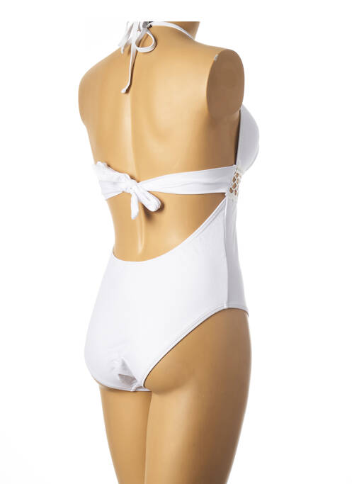 Maillot de bain 1 pièce blanc DAG ADOM pour femme