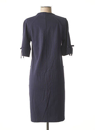 Robe mi-longue manches 3/4 manches 3/4 bleu NINATI femme