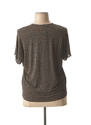 T-shirt imprimé fantaisie manches courtes marron SIYU femme