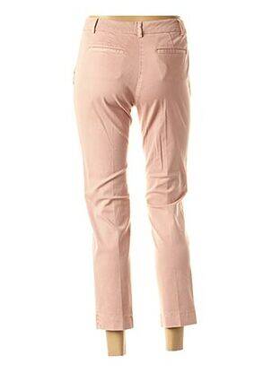 Pantalon 7/8 stretch taille basse rose PESERICO femme