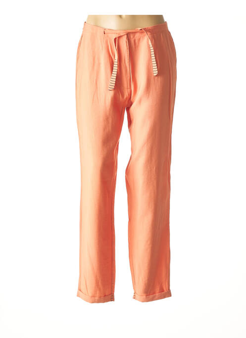 Pantalon large orange KOKOMARINA pour femme