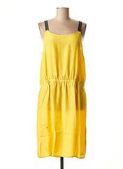 Robe mi-longue jaune WMN pour femme seconde vue