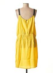 Robe mi-longue jaune WMN pour femme seconde vue