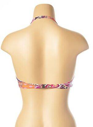 Haut de maillot de bain stretch haut soutien-gorge moulé rose ANTIGEL femme