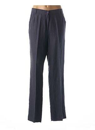 Pantalon droit bleu JEAN GABRIEL pour femme